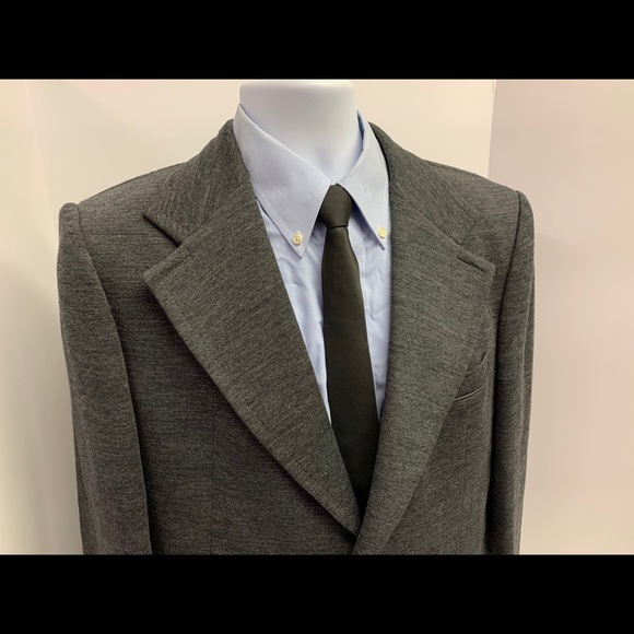Cortefiel Gray Solid Blazer with Graphics size 42L
